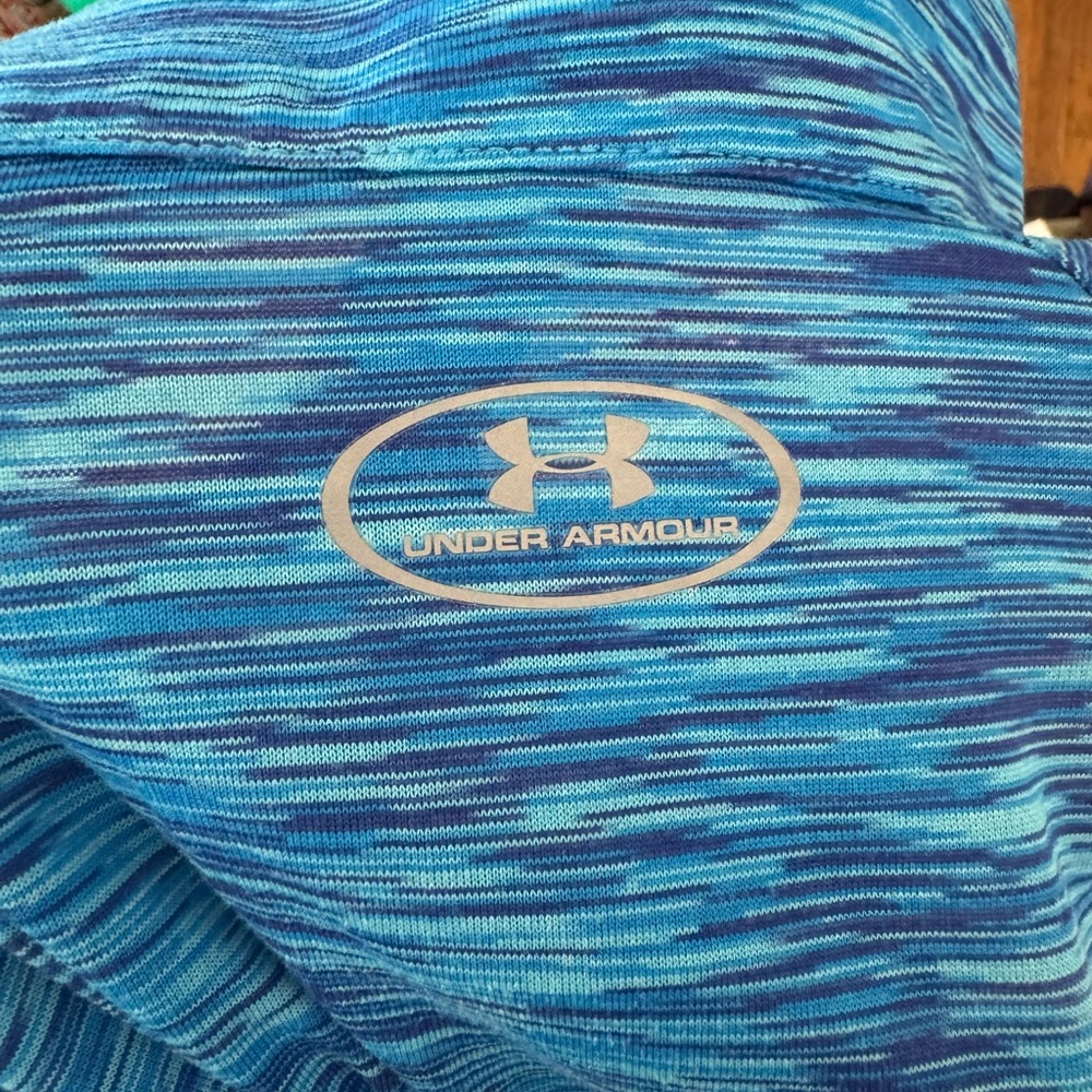 Under Armour Blue Quarter-Zip Pullover - Picture 3 of 10